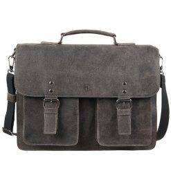 Torba męska skórzana Canaletto vintage laptop do 15″ TM530s342. Szare torby na laptopa męskie bez wzorów, ze skóry. Za 520.00 zł.