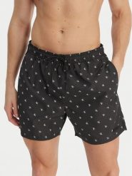 Calvin Klein Swimwear Szorty kąpielowe LV00N61027 Czarny Regular Fit. Czarne kąpielówki męskie Calvin Klein Swimwear, l, bez wzorów, z bawełny. Za 269.99 zł.