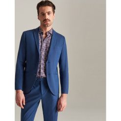 Marynarka z bawełny i lnu - Granatowy. Marynarki męskie marki Reserved. Za 279.99 zł.