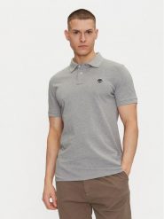 Timberland Polo TB0A6VDP Szary Regular Fit. Szare koszulki polo męskie Timberland, m, bez wzorów, z bawełny, bez kołnierzyka, bez ramiączek. Za 219.99 zł.