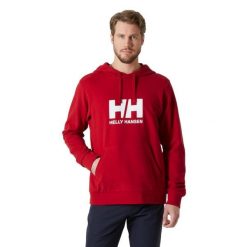 Bluza z kapturem Helly Hansen HH Logo 2.0. Czerwone bluzy nierozpinane męskie Helly Hansen, m, bez wzorów, z bawełny, klasyczne, bez ramiączek, z kapturem. W wyprzedaży za 308.90 zł.