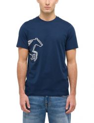 Męski T-Shirt Mustang Style Austin Dress Blues 1016493 5334. T-shirty męskie Mustang, m, bez wzorów, bez kołnierzyka, bez ramiączek. Za 79.99 zł.
