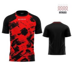 Koszulka Sportowa Givova Art - Czerwono-Czarna M. Czarne t-shirty sportowe męskie Givova, m, bez wzorów, z poliesteru, sportowe, bez ramiączek. Za 60.95 zł.