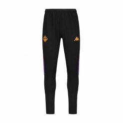Spodnie dresowe Fiorentina Abunszip Pro 8 2024/25. Czarne spodnie dresowe męskie Kappa, bez wzorów, z dresówki. W wyprzedaży za 226.50 zł.
