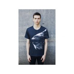T-shirt Dog's Nose. Szare t-shirty męskie Bahabay, z nadrukiem, z bawełny. Za 83.30 zł.