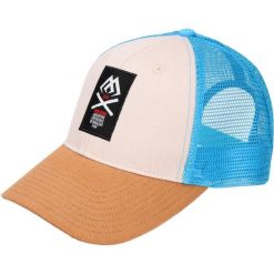 Czapka z daszkiem Mikado Trucker Adventure. Niebieskie czapki męskie Mikado, bez wzorów, sportowe. Za 62.99 zł.