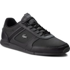 Sneakersy LACOSTE - Menerva 318 2 Cam 7-36CAM005302H Blk/Blk. Czarne buty sportowe na co dzień męskie Lacoste, z materiału, klasyczne. W wyprzedaży za 379.00 zł.
