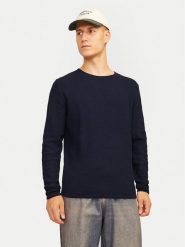 Jack & Jones Sweter Cooper 12258407 Granatowy Regular Fit. Niebieskie kardigany męskie Jack & Jones, m, bez wzorów, z bawełny, bez ramiączek. Za 189.99 zł.