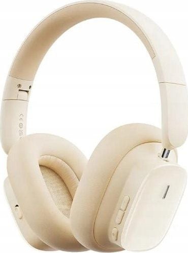 Słuchawki Baseus Bowie H1i White/Beige. Białe słuchawki bluetooth Baseus. Za 202.90 zł.