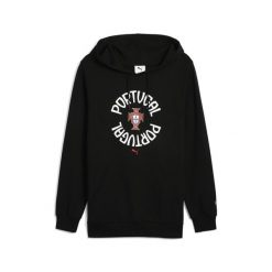 Męska bluza z kapturem Portugalia ftblNRGY PUMA Black. Czarne bluzy nierozpinane męskie Puma, m, bez wzorów, bez ramiączek, z kapturem. Za 289.00 zł.