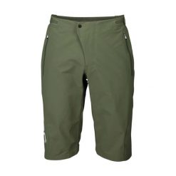 Spodenki rowerowe męskie POC Essential Enduro Shorts. Zielone szorty sportowe męskie POC, bez wzorów, sportowe. Za 335.99 zł.