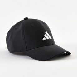Czapka sportowa z daszkiem ADIDAS 56-58 cm. Czarne czapki męskie ADIDAS, bez wzorów, sportowe. Za 79.99 zł.
