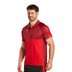 Polo Erima Six Wings. Czerwone koszulki polo męskie Erima, m, bez wzorów, z materiału, klasyczne, bez kołnierzyka, bez ramiączek. Za 178.50 zł.