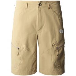 Spodenki turystyczne męskie The North Face M Exploration Short. Brązowe szorty sportowe męskie The North Face, bez wzorów, sportowe. Za 297.00 zł.