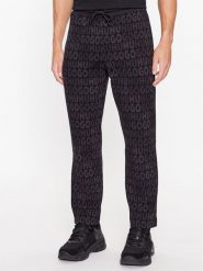 Hugo Spodnie dresowe Dleets 50496635 Czarny Regular Fit. Czarne spodnie dresowe męskie Hugo, bez wzorów, z bawełny. Za 649.99 zł.