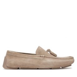 Mokasyny Calvin Klein. Brązowe mokasyny męskie Calvin Klein, bez zapięcia. Za 649.99 zł.