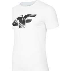 T-shirt męski TSM280 - biały. T-shirty męskie marki 4f. W wyprzedaży za 39.99 zł.