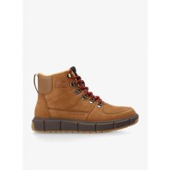 Buty zimowe męskie Sorel Explorer III Blazer WP. Brązowe buty trekkingowe męskie Sorel, na zimę, bez wzorów, bez zapięcia, trekkingowe. Za 403.99 zł.