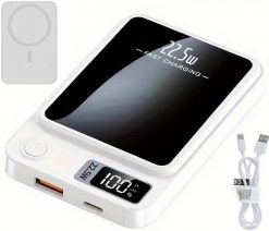 SZYBKI BEZPRZEWODOWY MAŁY POWER BANK MagSafe INDUKCYJNY 5000mAh 22,5W USB-C. Powerbanki Hazaki. Za 79.00 zł.