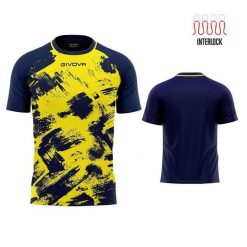Koszulka Sportowa Givova Art 2XL - Fluo Żółty/Niebieski. Niebieskie t-shirty sportowe męskie Givova, xl, bez wzorów, z poliesteru, sportowe, bez ramiączek. W wyprzedaży za 80.35 zł.