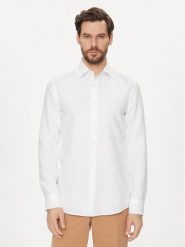 Boss Koszula H Hank Kent C1 214 50490234 Biały Slim Fit. Białe koszule męskie Boss, m, bez wzorów, ze lnu, bez kołnierzyka, bez ramiączek. Za 399.99 zł.