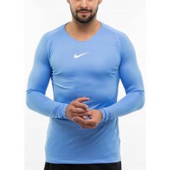 Koszulka Termoaktywna Mężczyzna Nike Długi Rękaw Longsleeve Dry Park roz. XL. Niebieskie bielizna termoaktywna męska Nike, m, bez wzorów, z materiału, bez ramiączek, na fitness i siłownię, dri-fit (nike). Za 85.00 zł.