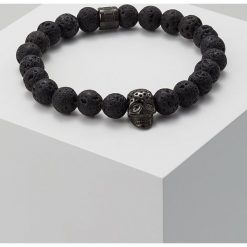 Northskull LAVA STONE PERFORATED SKULL Bransoletka gunmetal. Czarne biżuteria dla mężczyzn Northskull. Za 479.00 zł.