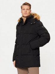 Guess Kurtka puchowa M4BL53 WG7X2 Czarny Regular Fit. Czarne kurtki męskie Guess, m, z aplikacjami, z puchu, bez ramiączek, bez kaptura. Za 985.00 zł.