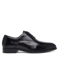 Półbuty Aldo. Czarne eleganckie półbuty męskie Aldo, wizytowe, bez obcasa, bez zapięcia. Za 359.99 zł.