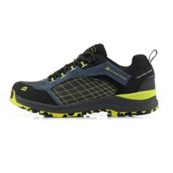 Buty trekkingowe niskie męskie Alpine Pro Lopre Vibram. Niebieskie buty trekkingowe męskie Alpine Pro, bez wzorów, ze skóry, sportowe, bez obcasa, bez zapięcia. W wyprzedaży za 399.00 zł.