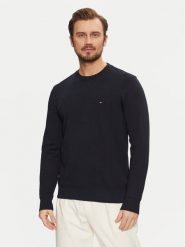 Tommy Hilfiger Bluza Essential MW0MW37237 Granatowy Regular Fit. Niebieskie bluzy nierozpinane męskie Tommy Hilfiger, m, bez wzorów, z bawełny, bez ramiączek, bez kaptura. Za 289.99 zł.