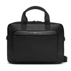 Torba na laptopa Tommy Hilfiger. Czarne torby na laptopa męskie Tommy Hilfiger, bez wzorów, małe. Za 419.99 zł.