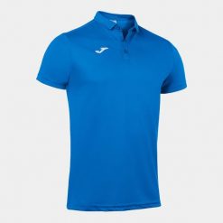 Koszulka polo do tenisa męska Joma Hobby. Niebieskie koszulki polo męskie Joma, m, bez wzorów, z materiału, sportowe, bez kołnierzyka, bez ramiączek. Za 161.00 zł.