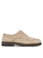Pollini Półbuty SB10233G0MUB0104 Beżowy. Brązowe codzienne półbuty męskie Pollini, bez wzorów, ze skóry, bez obcasa, bez zapięcia. Za 699.99 zł.