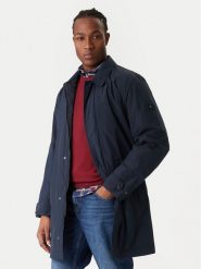 Tommy Hilfiger Płaszcz przejściowy MW0MW42569 Granatowy Regular Fit. Niebieskie płaszcze męskie Tommy Hilfiger, m, bez wzorów, z syntetyku, bez kaptura. Za 1,299.00 zł.