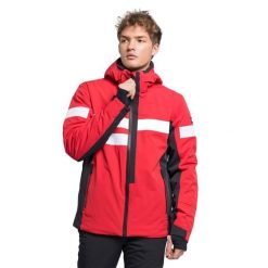 Kurtka narciarska męska CMP 31W0107. Czerwone kurtki narciarskie i snowboardowe męskie CMP, na zimę, l, bez wzorów, bez kaptura, narciarskie. Za 779.99 zł.