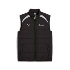Kurtka puchowa Puma MAPF1. Czarne kurtki męskie Puma, m, bez wzorów, z puchu, bez ramiączek, bez kaptura. Za 199.00 zł.