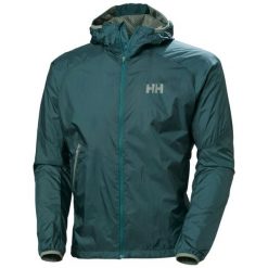 Kurtka wodoodporna Helly Hansen Rapide. Zielone kurtki męskie Helly Hansen, m, bez wzorów, bez ramiączek, bez kaptura. Za 629.99 zł.