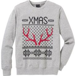 Bluza dresowa Slim Fit bonprix jasnoszary melanż. Bluzy nierozpinane męskie marki bonprix. Za 32.99 zł.