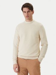 BOSS Sweter H-Imberto 50545283 Beżowy Regular Fit. Brązowe kardigany męskie Boss, bez wzorów, z bawełny, bez kołnierzyka, bez ramiączek. Za 669.99 zł.