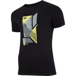 T-shirt męski TSM022 - głęboka czerń. T-shirty męskie marki 4f. Za 49.99 zł.