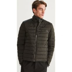 Pikowana kurtka biker - Khaki. Kurtki męskie marki Reserved. W wyprzedaży za 119.99 zł.