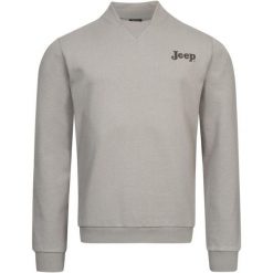 Jeep Męska Bluza Bomber Nek - Komfort i Styl. Bluzy z polaru męskie Jeep, m, bez wzorów, z bawełny, casualowe, bez ramiączek, bez kaptura. Za 207.99 zł.