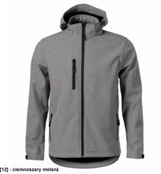 Performance 522 - ADLER - Softshell kurtka męska, 300 g/m2, 6% elastan, 94% poliester, - ciemnoszary melanż - rozmiar 3XL. Szare kurtki męskie Malfini, m, bez wzorów, z elastanu, bez ramiączek, bez kaptura. Za 349.48 zł.