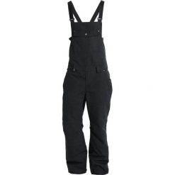 Quiksilver FOUND BIB Spodnie narciarskie black. Czarne spodnie narciarskie i snowboardowe męskie Quiksilver, z materiału. W wyprzedaży za 581.40 zł.