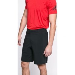 Adidas Performance - Szorty. Brązowe szorty sportowe męskie adidas Performance, z elastanu, sportowe. W wyprzedaży za 99.90 zł.