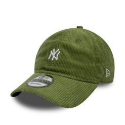 Czapka baseballowa 9Twenty New York Yankees Cord. Zielone czapki męskie New Era, bez wzorów, casualowe. Za 161.50 zł.