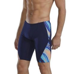 Spodenki treningowe do kolan TYR Riptidal - jammery. Niebieskie szorty sportowe męskie TYR, bez wzorów, sportowe. Za 203.26 zł.