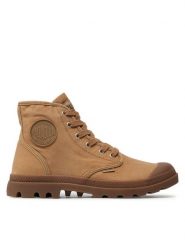 Palladium Trapery Pampa Hi 02352-209-M Brązowy. Brązowe buty zimowe męskie Palladium, bez wzorów, z materiału, bez obcasa, bez zapięcia. Za 319.99 zł.