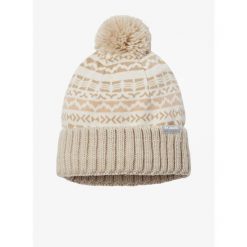 Czapka zimowa Columbia Sweater Weather Pom Beanie - chalk madras. Białe czapki męskie Columbia, na zimę, bez wzorów, sportowe. Za 86.99 zł.